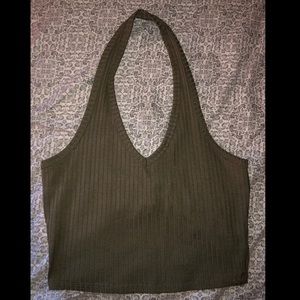 green halter top